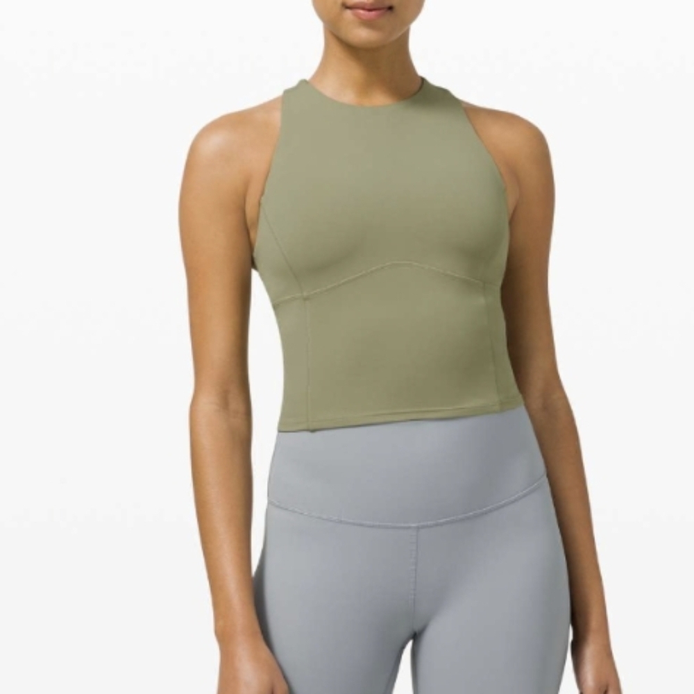 Lululemon Key to Balance Tank top Rosemary Green size 8 - Picture 2 of 9